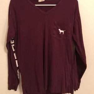 PINK long sleeve tee